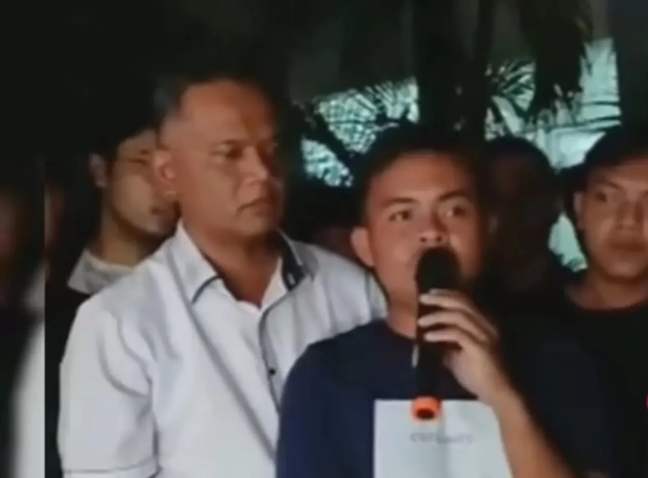 Tangkapan layar video yang memperlihatkan forum klarifikasi mahasiswa UBK terkait polemik dugaan aliran dana.